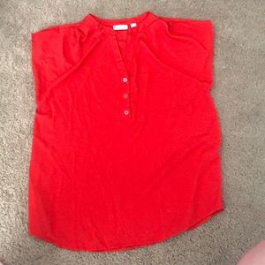 4/$20 New York & Company Red Blouse Sz M